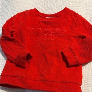 Old Navy Vibrant Red Fleece Pullover